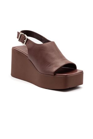 Sandalo Zeppa in pelle liscia color ebano VIC MATIE' | 1K5454DK10C070338.